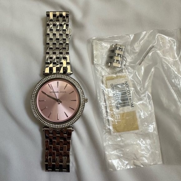 Michael Kors “Darci” Watch 39mm Silver and Pink - Picture 7 of 9